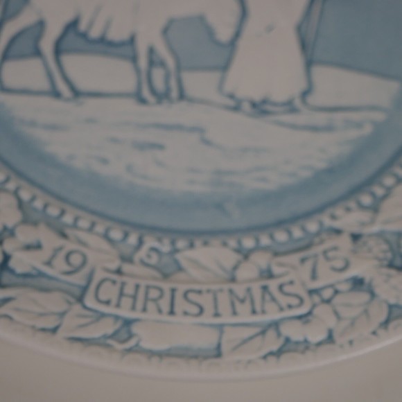 Vernon Metlox Xmas Plate 1975 Songs of Christmas O Holy Night 8.5 inch Vintage - Picture 4 of 9